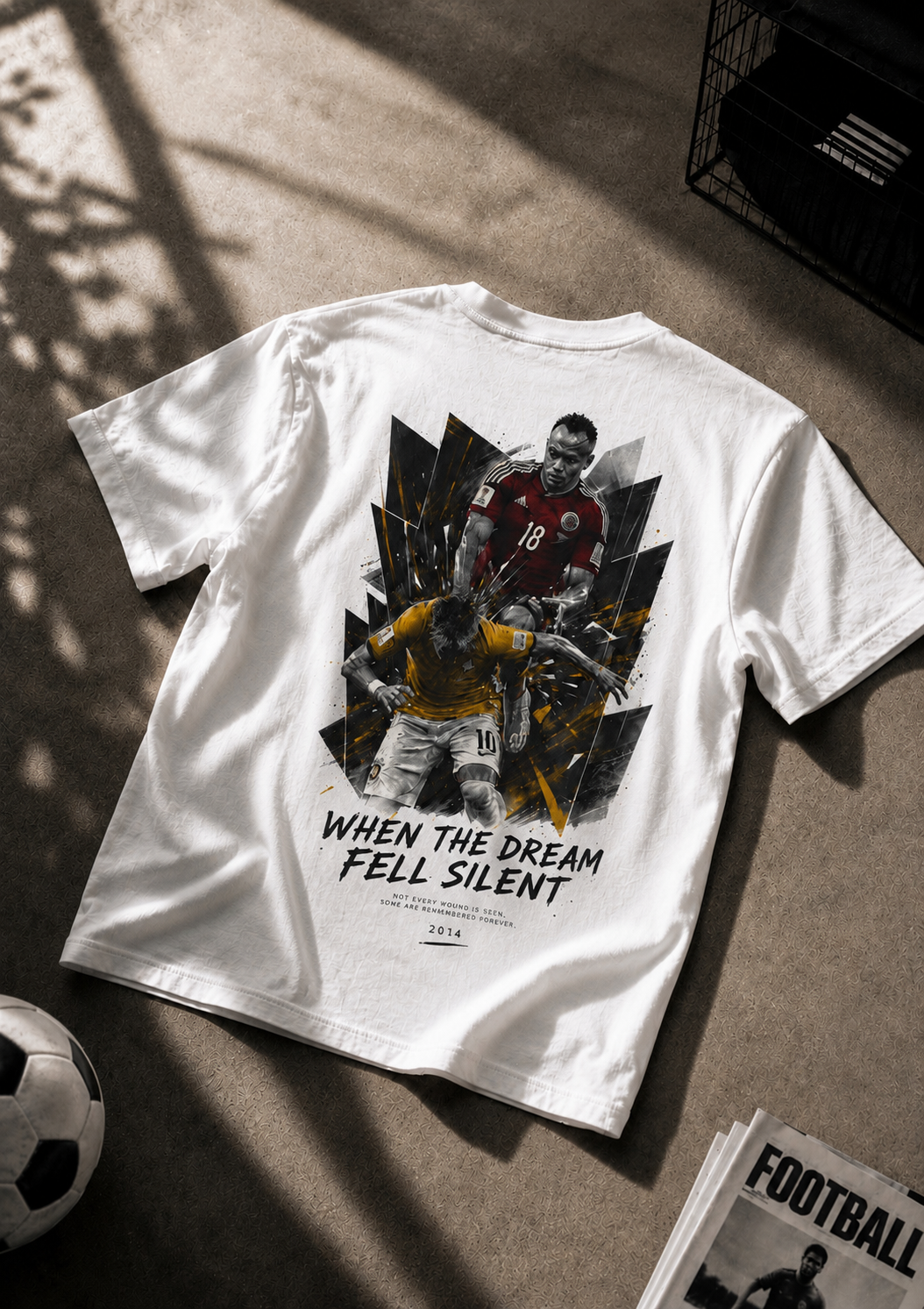 T-shirt Football Brésil 2014 – When The Dream Fell Silent