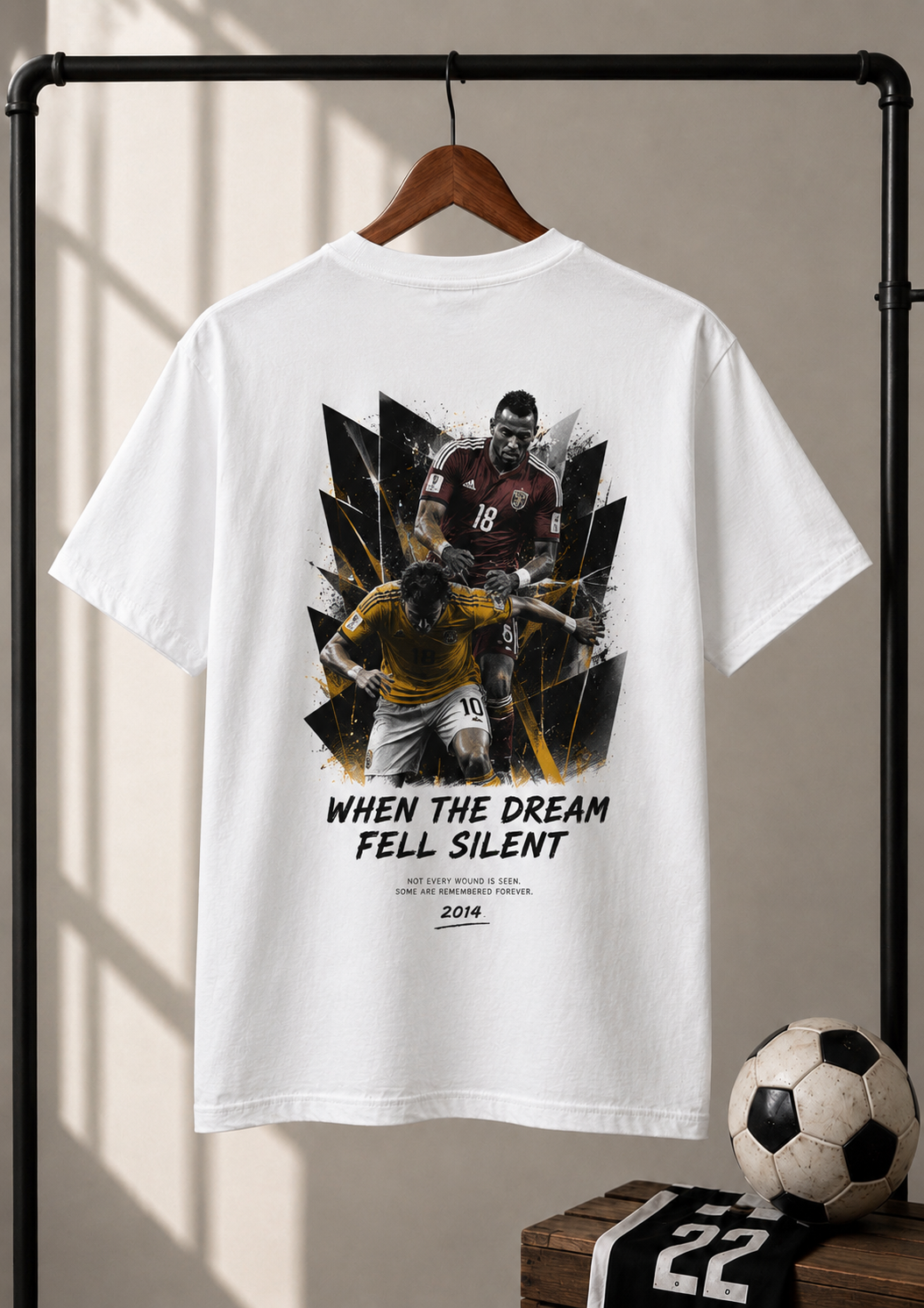 T-shirt Football Brésil 2014 – When The Dream Fell Silent