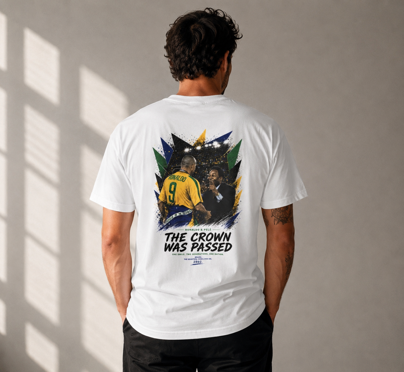 T-shirt Ronaldo Pelé 2002 – The Crown Was Passed