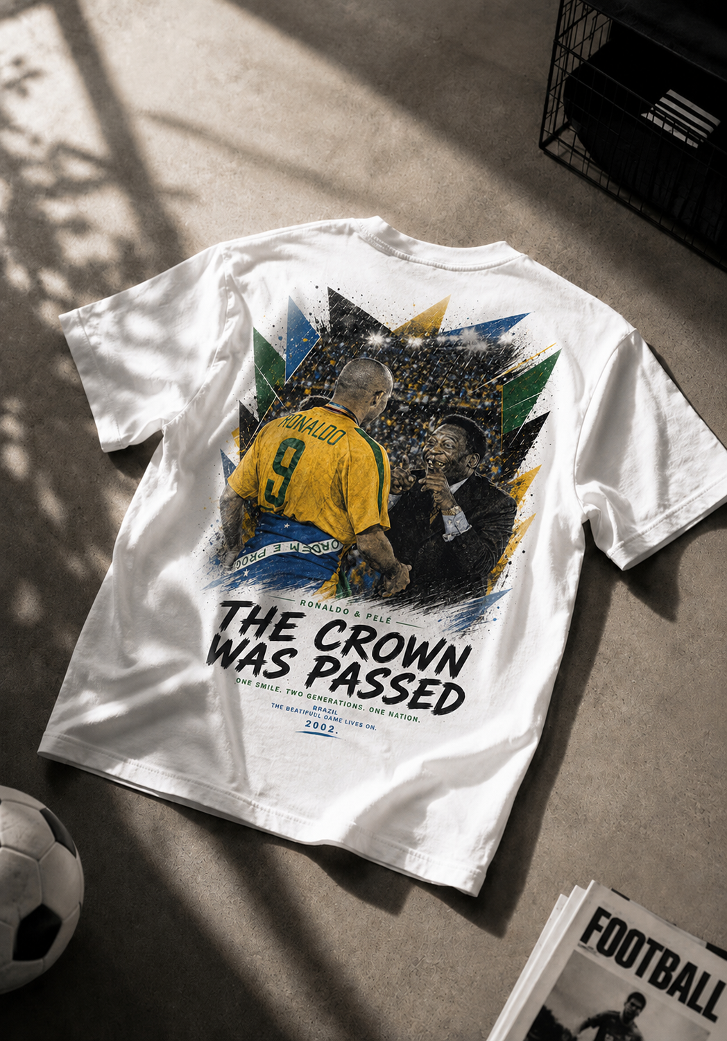 T-shirt Ronaldo Pelé 2002 – The Crown Was Passed