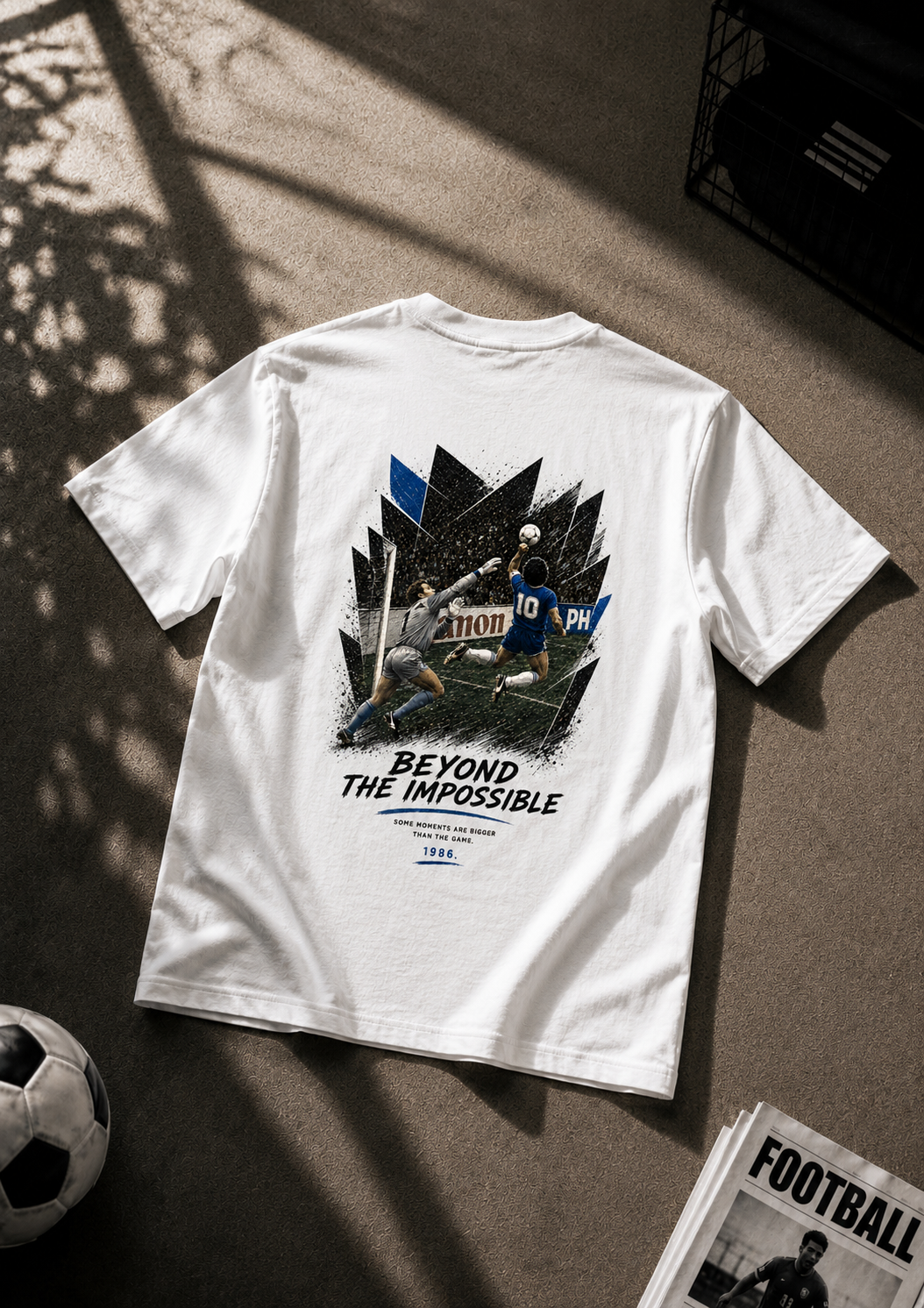 T-shirt Maradona — Beyond The Impossible 1986