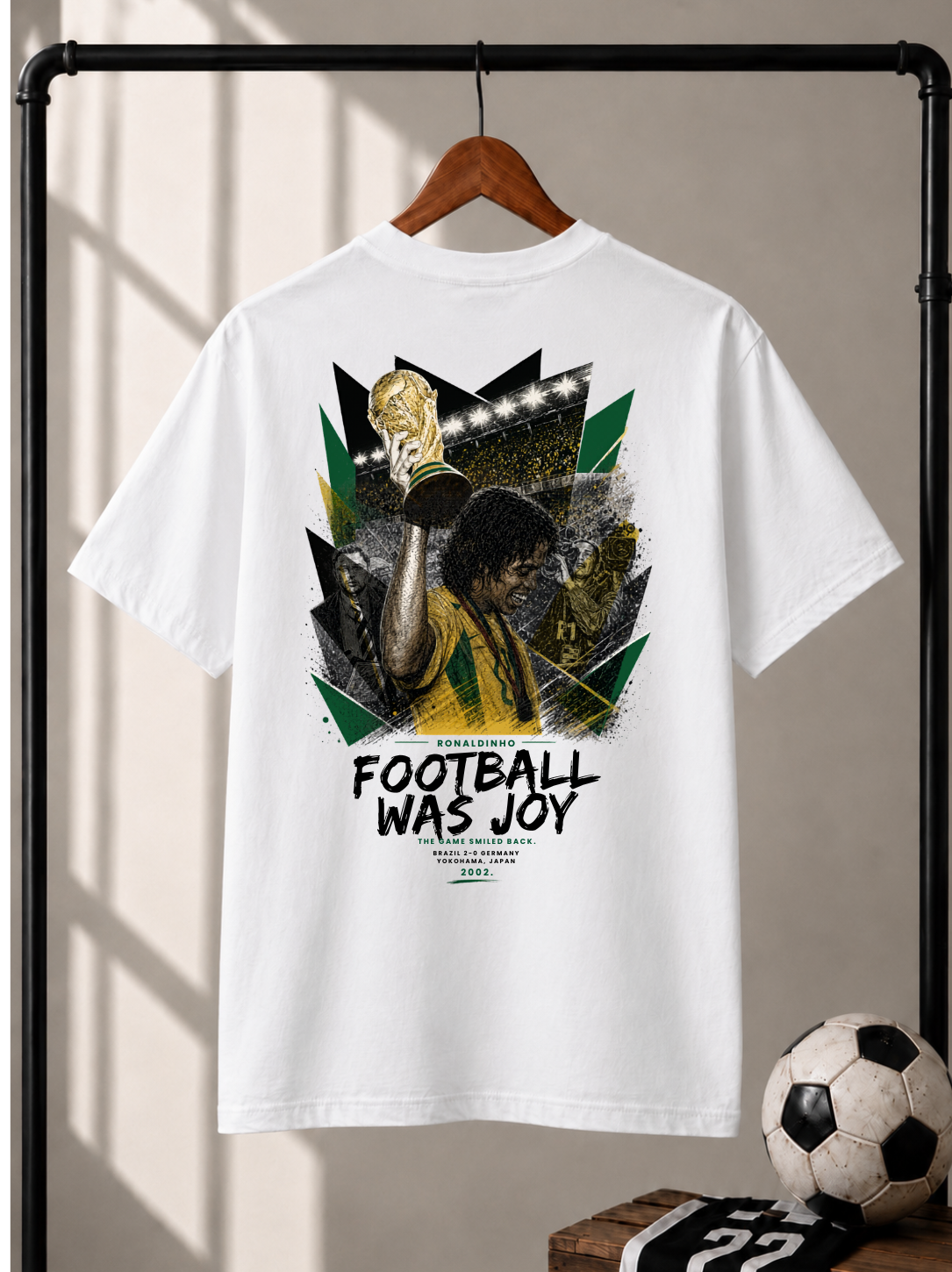 T-shirt Ronaldinho — Football Was Joy 2002