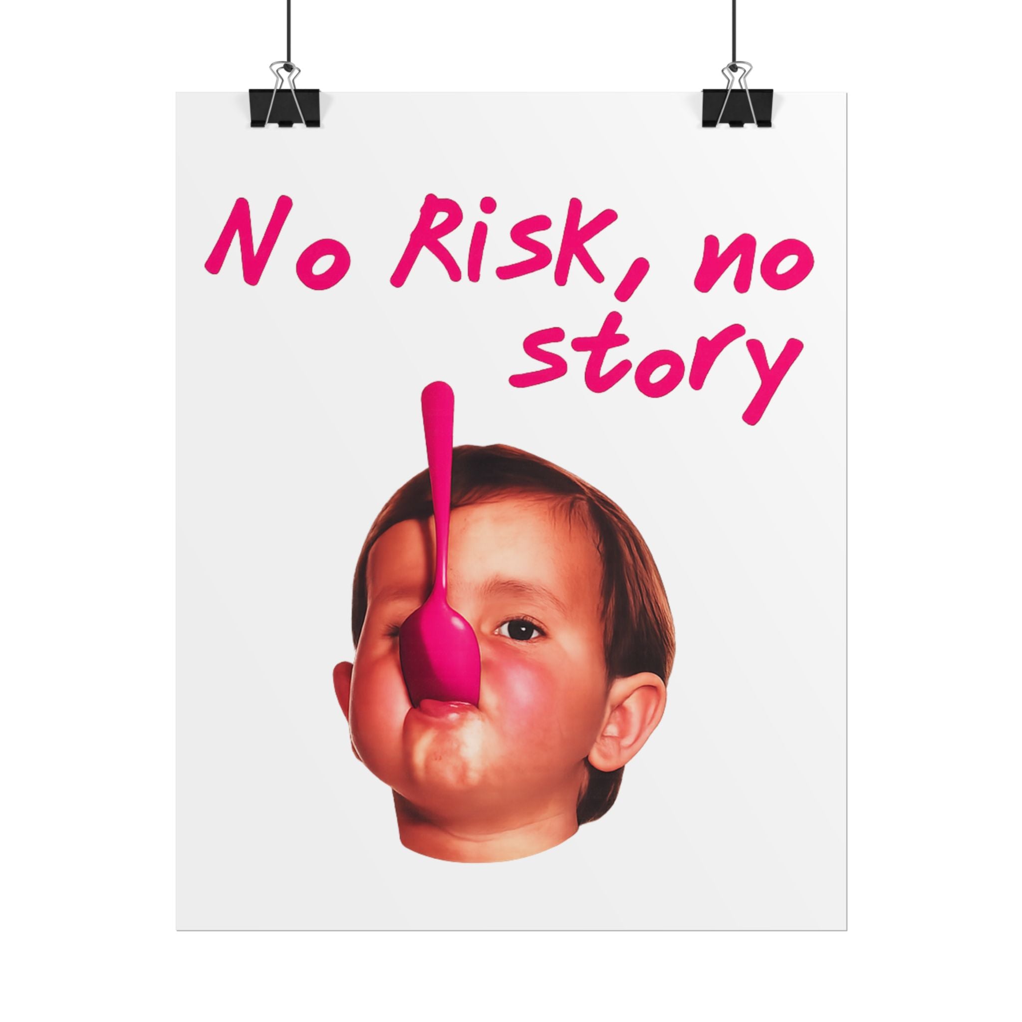 Poster No Risk, No Story – Pink Edition